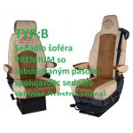 SCANIA R,G od 2009, S od 2017, neodpružené sedadlo spolujazdca