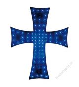 Svetelný kríž modrý