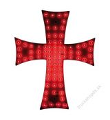 Svetelný kríž červený