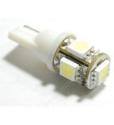 LED žiarovka 5LED 9-30V T10 24V 2ks
