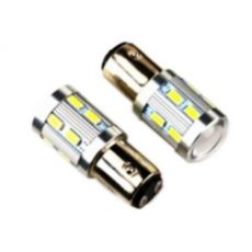 LED autožiarovka SMD 12V BA15S 12LED +5W 2ks