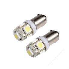 LED žiarovka 5LED 9-30V BA9S 24V 2ks