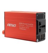 Menič napätia AMiO 24V/230V 300W/600W 2xUSB