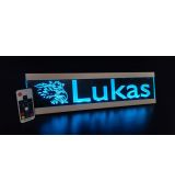 Svetelná LED s vlastným nápisom RGB