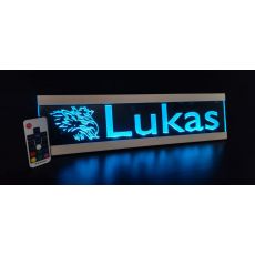 Svetelná LED s vlastným nápisom USB RGB